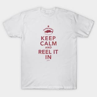 Outer Banks, NC, Keep Calm and Reel It In T-Shirt